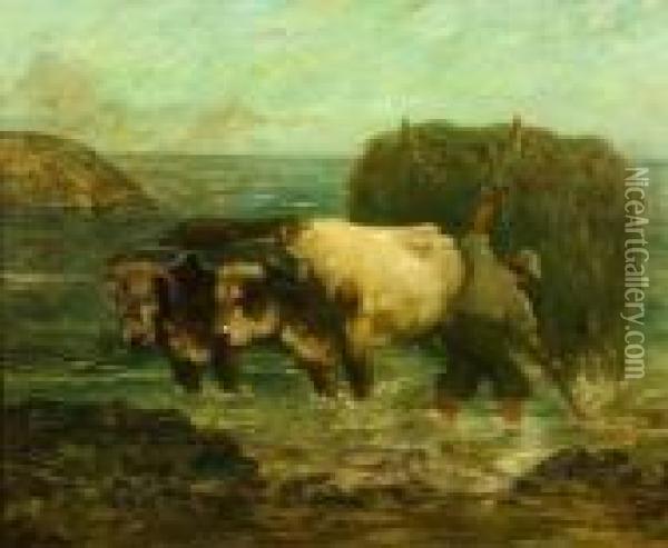 The Seaweed Gatherer Oil Painting - Paul King