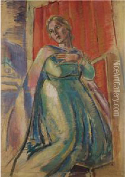 Maria Verkundigung (the Annunciation) Oil Painting - Anton Faistauer