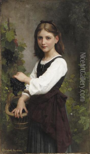 A Young Girl Oil Painting - Elizabeth Jane Gardner Bouguereau