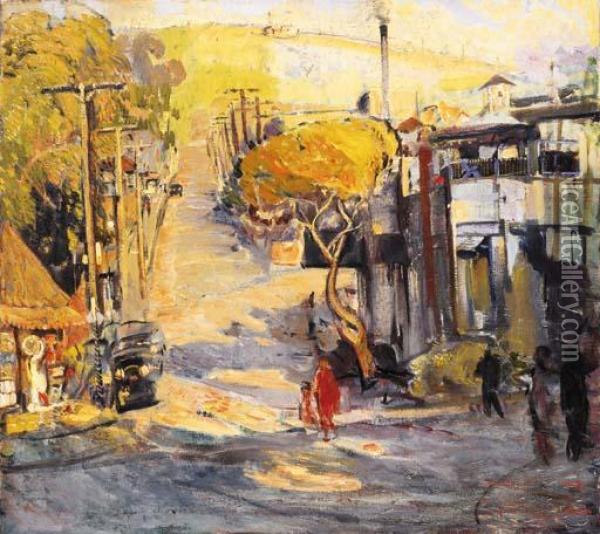 Park Avenue, Old Laguna Oil Painting - Joseph A. Kleitsch