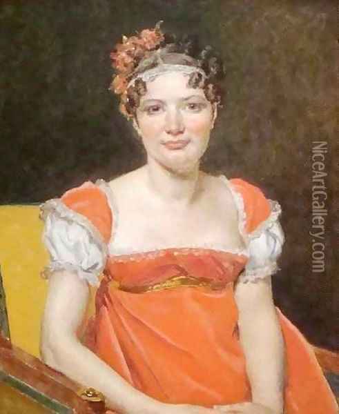 Laure Emile Felicite David Baronne Meunier Oil Painting - Jacques Louis David