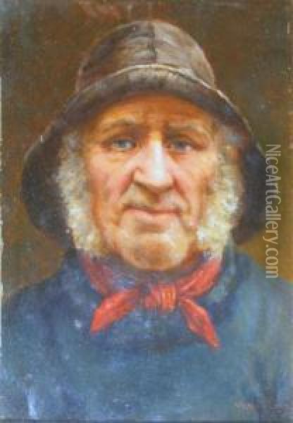 The Skipper Oil Painting - David W. Haddon