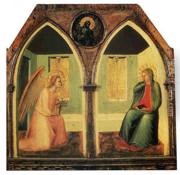 The Annunciation Oil Painting - Pietro Lorenzetti
