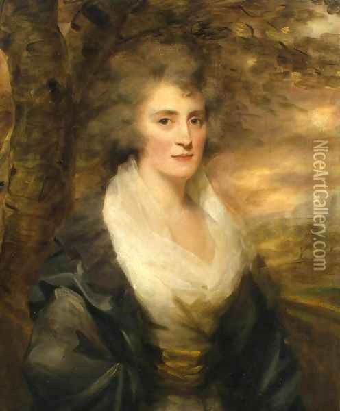 Portrait of Mrs E. Bethune Oil Painting - Sir Henry Raeburn