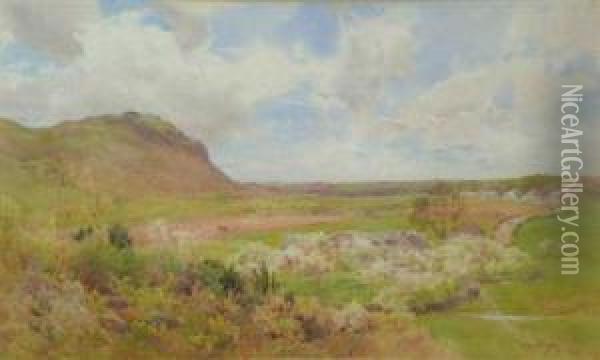 Muncaster Fell, Ploughing Oil Painting - Cuthbert Rigby