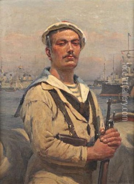 Le Fusilier Marin Oil Painting - Paul Jobert