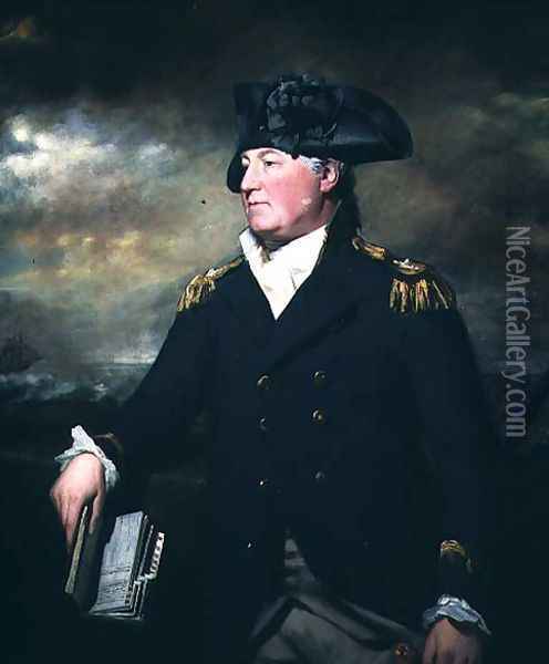 Rear-Admiral Charles Inglis c.1731-91, c.1783 Oil Painting - Sir Henry Raeburn