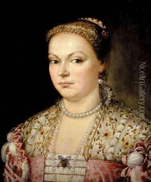 Venetian Woman Oil Painting - Paolo Veronese (Caliari)