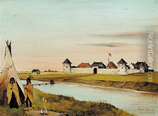 Fort Garry - Winnipeg Oil Painting - Lionel Macdonald Stephenson
