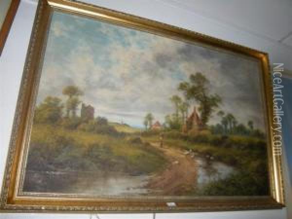 Landscape Oil Painting - Octavius Thomas Clark