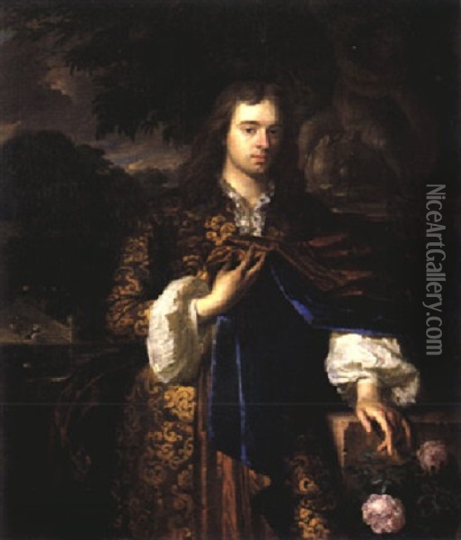 Portrat Eines Jungen Mannes Im Park Oil Painting - Carel de Moor