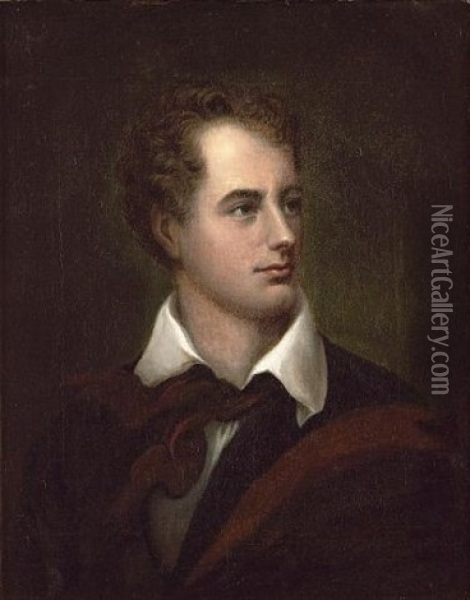 George Gordon, Lord Byron Oil Painting - Thomas Phillips