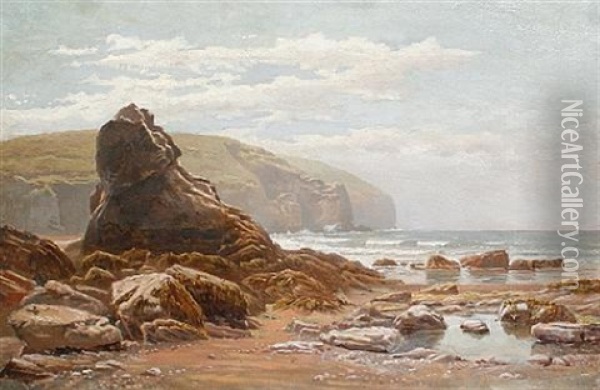 Woolacombe Bay, North Devon Oil Painting - Samuel Phillips Jackson