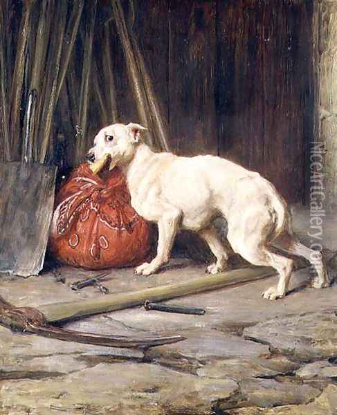 Stealing the Prize Oil Painting - Briton Riviere