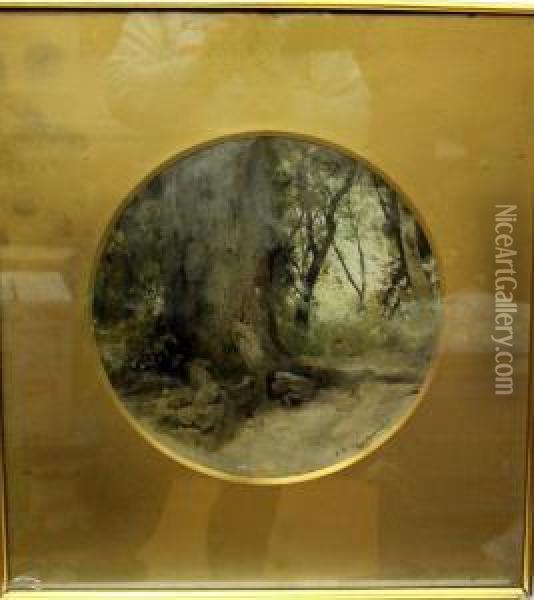 Bosque Oil Painting - Jose Maria Tamburini Y Dalmau