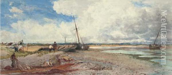 Shoreham, Sussex Oil Painting - Thomas Bush Hardy