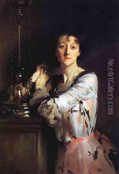 The Honorable Mrs. Charles Russell Oil Painting - John Singer Sargent
