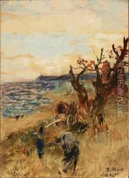 Zigeuner Am Meer Oil Painting - Theodor Rocholl