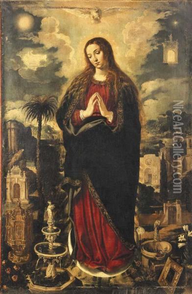 The Immaculate Conception Oil Painting - Vicencio Carducho