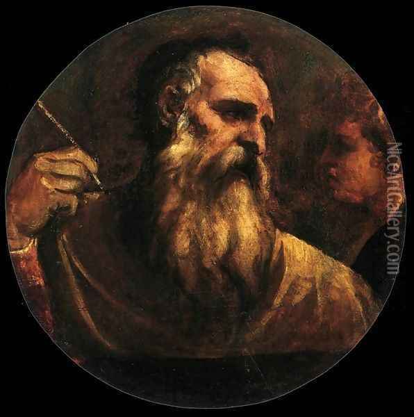 St Matthew 2 Oil Painting - Tiziano Vecellio (Titian)