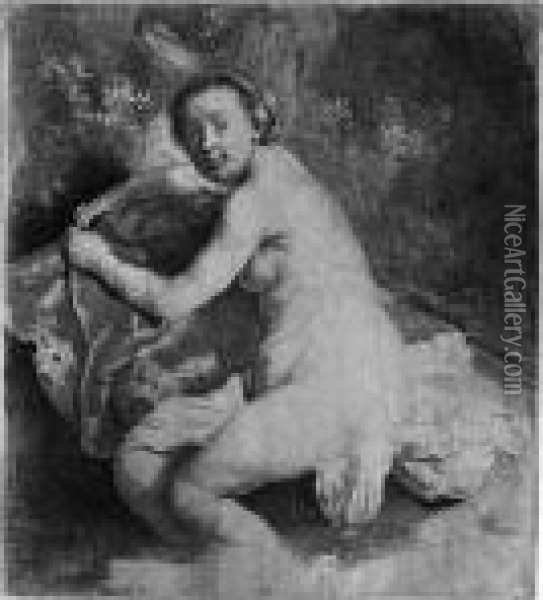 Diana Im Bade Oil Painting - Rembrandt Van Rijn