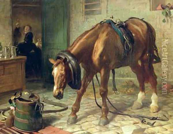 Adversity Oil Painting - Sir Edwin Henry Landseer