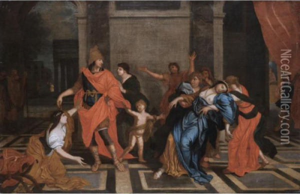 The Death Of Cleopatra Oil Painting - Nicolas Poussin