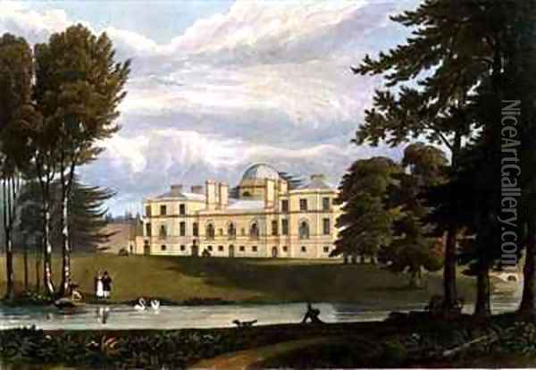 Chiswick House Oil Painting - A. V. Copley Fielding