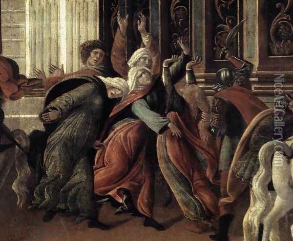 The Story of Virginia (detail) 1496-1504 Oil Painting - Sandro Botticelli