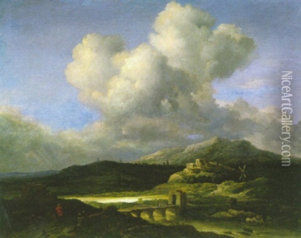 Le Coup De Soleil Oil Painting - Jacob van Ruysdael