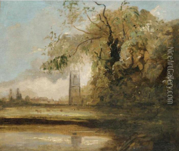 Stoke By Nayland Oil Painting - Thomas Gainsborough