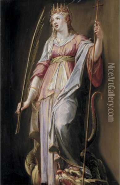 St. Margaret Of Antioch Oil Painting - Peter Candid