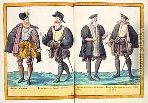 Sixteenth century costumes from 'Omnium Poene Gentium Imagines' 16 Oil Painting - Abraham de Bruyn
