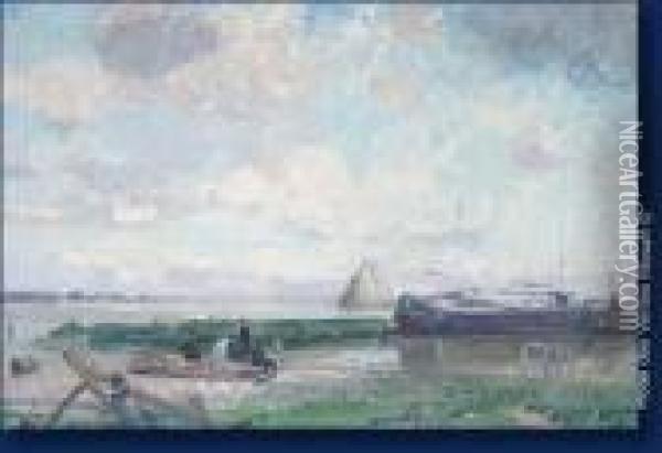 Bord De Mer Oil Painting - Maurice Wagemans