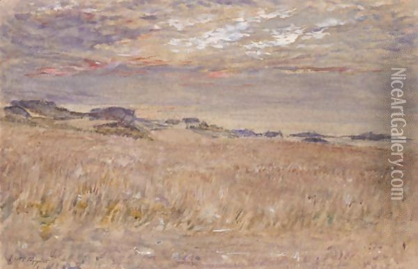 The Land Near The Sea Oil Painting - William McTaggart