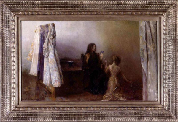 The Costumer Oil Painting - Maria Oakey Dewing