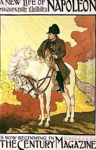 Reproduction of a poster advertising A New Life of Napoleon Oil Painting - Eugene Grasset