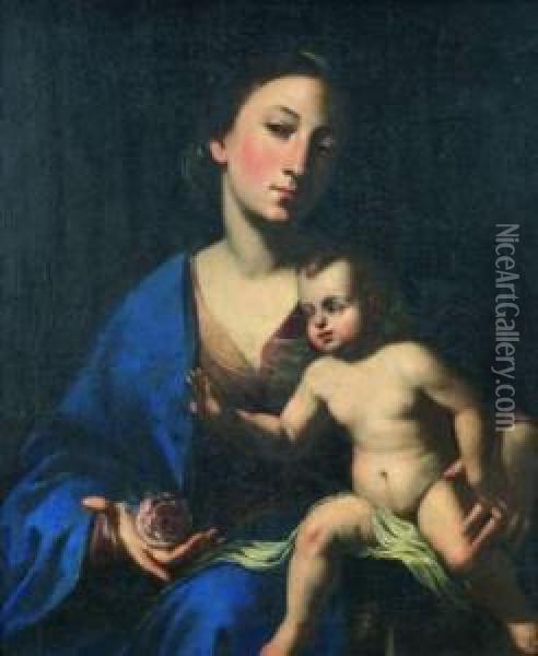 La Vierge A L'enfant Oil Painting - Massimo Stanzione