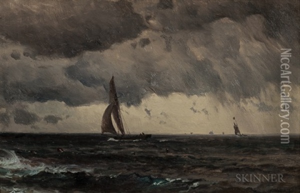 Sailing Through Storms Oil Painting - Mauritz Frederick Hendrick de Haas