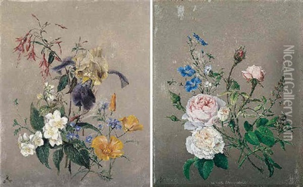Flowers Oil Painting - Arnoldus Bloemers