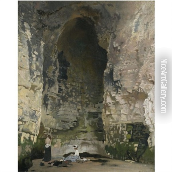 Digby Cave No. 1 Oil Painting - Sir William Orpen