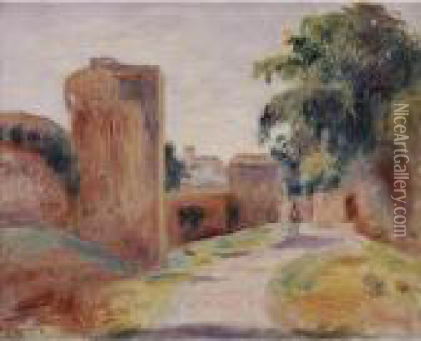 Remparts En Espagne Oil Painting - Pierre Auguste Renoir