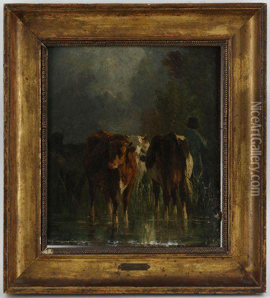 Vaches Au Paturage Oil Painting - Constant Troyon