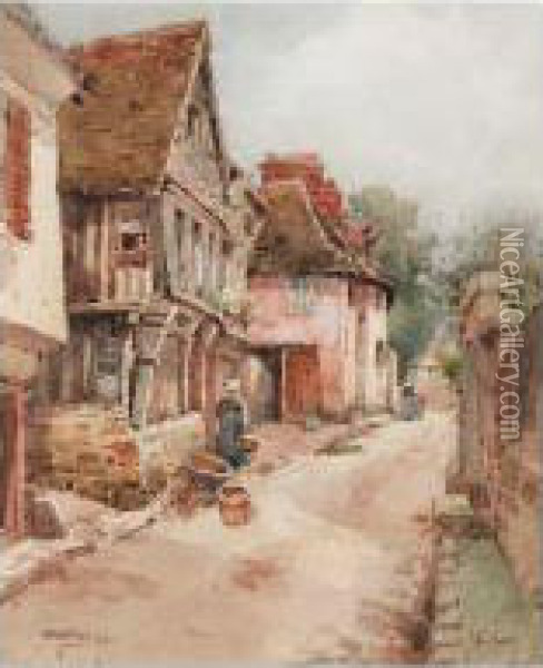 Honfleur Oil Painting - Wilfred Williams Ball
