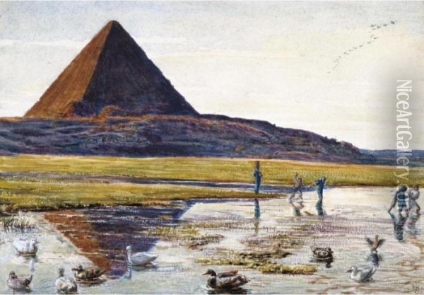 The Great Pyramid Oil Painting - William Holman Hunt