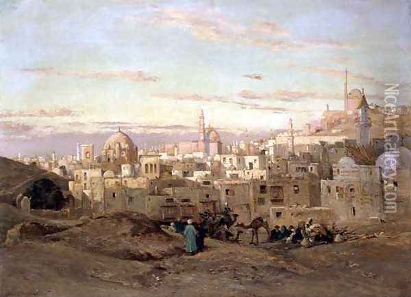 Cairo from the South Oil Painting - John Varley