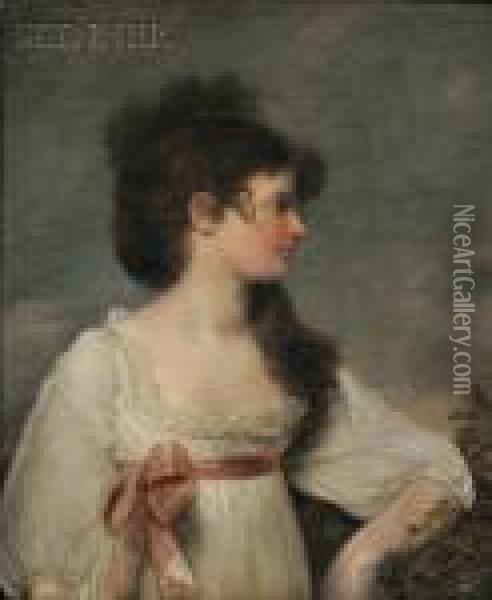 Portrait Of Miss Murray Oil Painting - John Russell