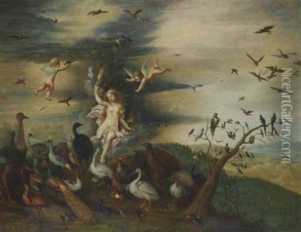 An Allegory Of Air Oil Painting - Jan Peeter Brueghel