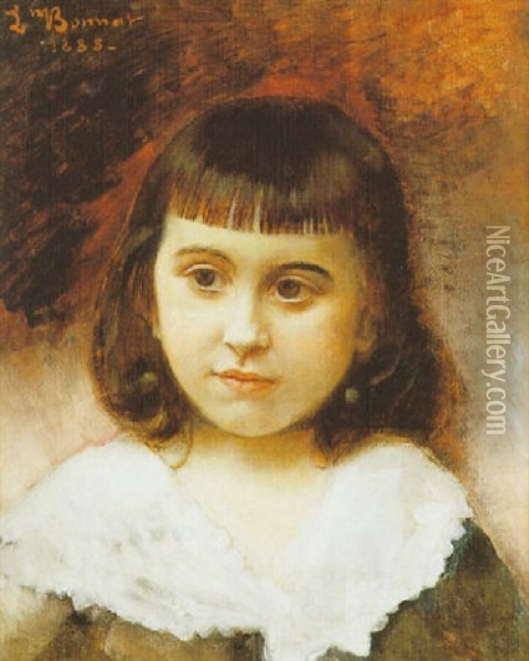 Portrait D'un Enfant Oil Painting - Leon Bonnat