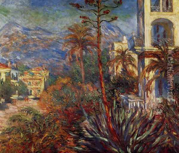 Villas At Bordighera Oil Painting - Claude Oscar Monet